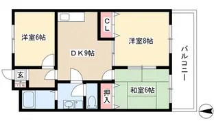 ロイヤルマンション丁田【1階】の間取り