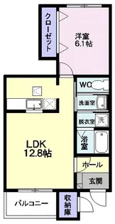 ミルト クリーマ A【1階】の間取り