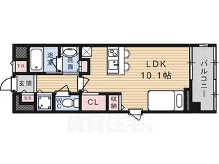 THE GARDENSUITE (ザ・ガーデンスイート)【3階】の間取り