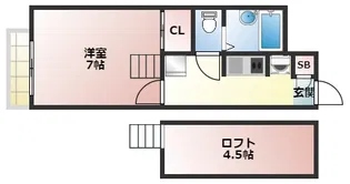 ビコロール東住吉【1階】の間取り