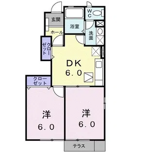 アムール02【1階】の間取り