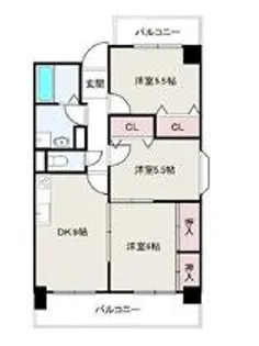 グランステディ深江橋【9階】の間取り