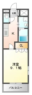 コンフォートアルファ【1階】の間取り