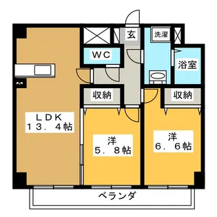 クラティオ【4階】の間取り