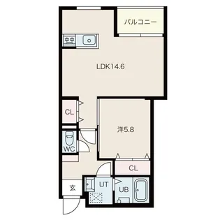 ベリアスマンダリーヌ【1階】の間取り