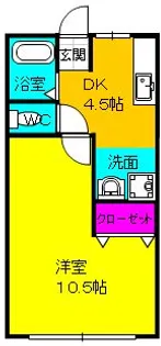 シティハイム松本II【2階】の間取り