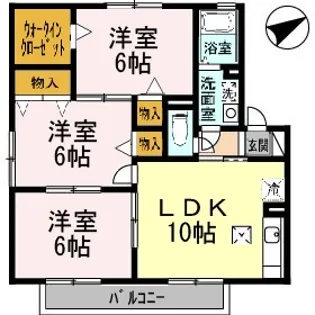 ラファエルABC棟【1階】の間取り
