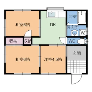 ハイツ岡村【1階】の間取り
