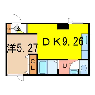 ド・フールネス716【2階】の間取り