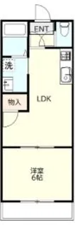 スカイハイツ【2階】の間取り