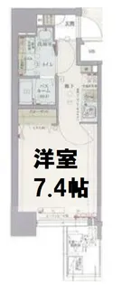 リンクス大阪城SOUTHレジデンス【4階】の間取り