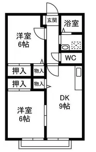 メゾン小土ケ丘B【2階】の間取り