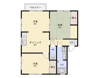リバーサイドタウン壱番館【2階】の間取り