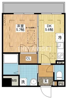 グレシアスルネス【1階】の間取り