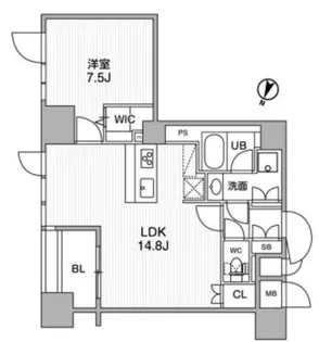 東神田テラスレジデンス【10階】の間取り