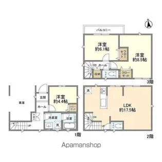 埼玉県さいたま市桜区田島4【一戸建】の間取り