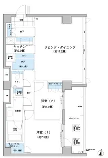 ガーデニエール砧レジデンス【4階】の間取り