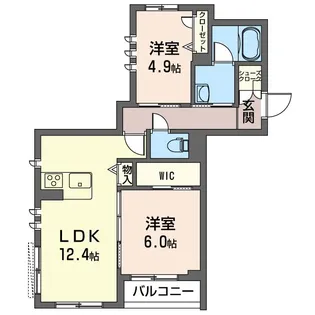 グラティチュード【2階】の間取り