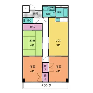 パラサンピア I【4階】の間取り