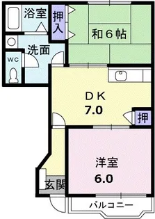 CHER YUNAGO【1階】の間取り