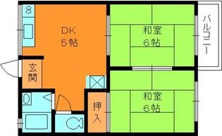 稲葉ハイツ1【2階】の間取り