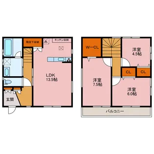 静岡県沼津市新沢田町【一戸建】の間取り