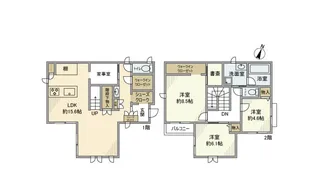 東京都中野区上高田2【一戸建】の間取り