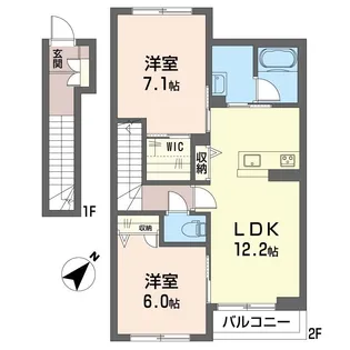 シャーメゾンヌーヴェルメール【2階】の間取り