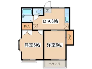 グランデュール森【2階】の間取り