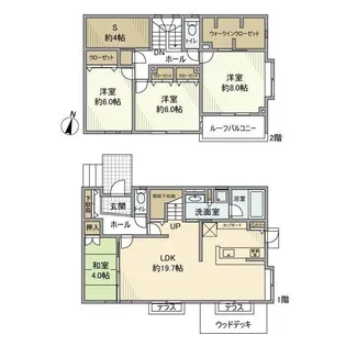 東京都町田市東玉川学園1【一戸建】の間取り