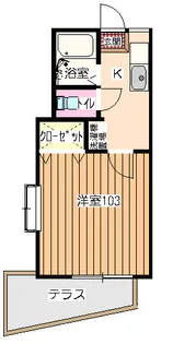 1Kの間取り画像
