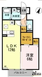 東京都練馬区石神井台7【アパート】の間取り