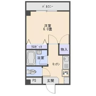 エステート鹿沼【4階】の間取り