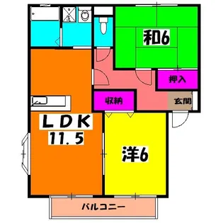 サンビレッジMKI【2階】の間取り