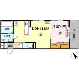 D-resena松橋S【3階】の間取り
