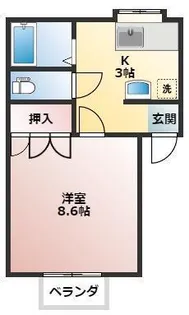 ブリックハイツ【1階】の間取り