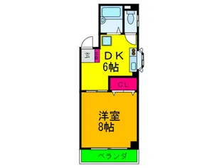 ヴェルド-ル住道【4階】の間取り