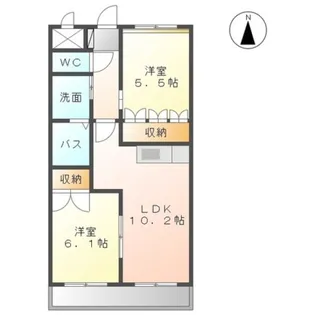 アーススクエア【2階】の間取り