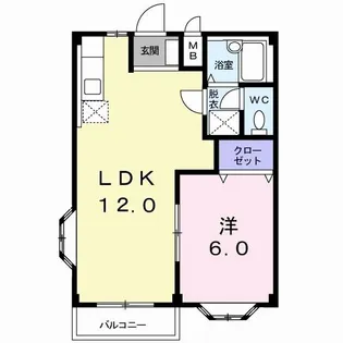 サンハイムリーベ【2階】の間取り