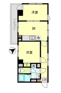 クボタビル【4階】の間取り