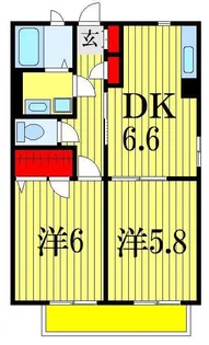 2Kの間取り画像
