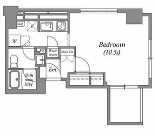 東京都港区三田3【マンション】の間取り