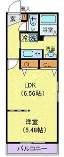 ZESTY医大前【3階】の間取り