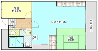 第2磯子ハイツ【8階】の間取り