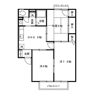 セジュールYOU【1階】の間取り