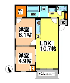 メゾン中町【2階】の間取り