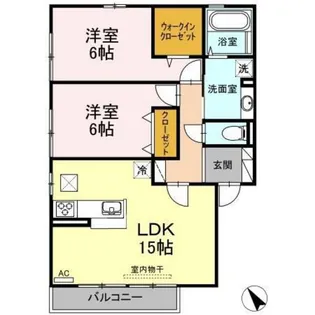 エトワール 三浦【1階】の間取り