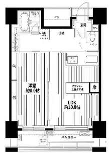カテリーナ三田タワースイート ウエストアーク【2階】の間取り