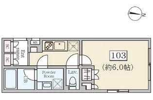 ReveResidence初台【1階】の間取り