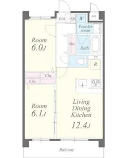 レフィナード【2階】の間取り